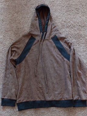 Brown Hoodie with Dark Accents